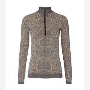 Varley laurel‎ half zip snakeskin print jacket